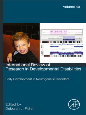 cover image of Early Development in Neurogenetic Disorders